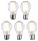 Paulmann 29090 Filament 230V LED Birne E27 5er-Pack 5x7W 5x806lm 60mm Matt Glas 2700K - Warmweiß