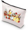 PLITI Kosmetiktasche mit Reißverschluss, Motiv: Beauty Beast Story, inspiriert von Prinzessin Belle, Belle Milchtee, modisch