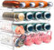 Sangping Clear Water Bottle Organiser,4 Pack Stackable Water Bottle Storage Rack Plastic for Kitchen Fridge Cupboard Cabinet Organization and Storage, Each Rack Holds 4 Containers