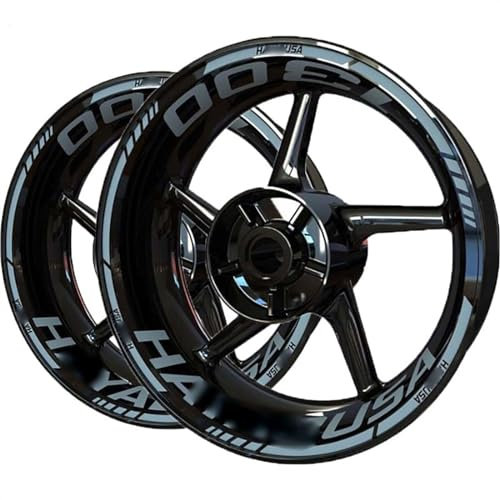 Motorrad Aufkleber Motorrad Aufkleber Felgenaufkleber Für S&uzuki Für Hayabusa 1300 Radaufkleber Felgenaufkleber (Color : 2)