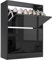 Blisswood High Gloss 2 Drawer Shoe Cabinet Black, Wooden Shoe Storage Organiser Cupboard Unit Hallway Furniture, 2 tier Modern Shoes Rack Cabinet Footwear Stand for Shoes