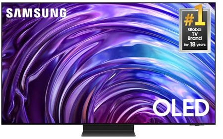 Samsung 55-Inch Class OLED 4K S95D Series HDR Pro Smart TV w/Dolby Atmos, Object Tracking Sound+, Motion Xcelerator, Real Depth Enhancer, AI Upscaling, Alexa Built-in (QN55S95D, 2024 Model)