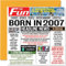 Geburtstagskarte zum 17. Geburtstag für Jungen und Mädchen – Born in 2007 Zeitung – Happy 17 Geburtstagskarte für Sohn, Tochter, Cousin, Vintage, Retro, Back in 2007, 145 x 145 mm, Grußkarten zum