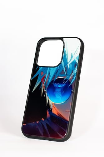 Anime-Handyhüllen, Satoru Gojo Jujutsu, kompatibel mit iPhone 15 Pro, mehrfarbig
