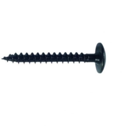 D-Work Vis Bois Torx en Acier Zingué Noir 6 x 60 mm - Boîte de 100 Vis - Diamètre de tête 15 mm - Idéales pour Penture en Bois