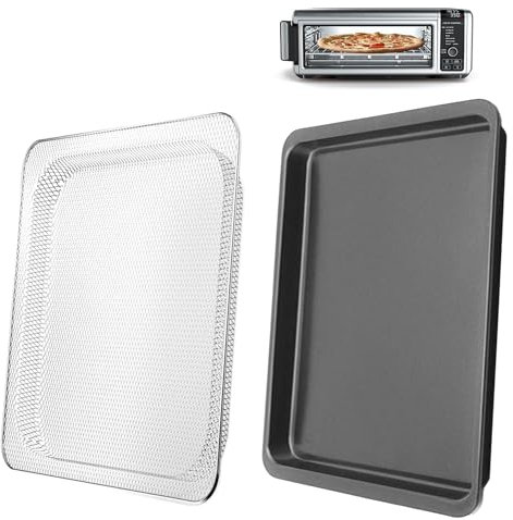 Oven Air Fryer Basket and Tray Compatible with Ninja SP100, SP101, SP1001C, SP201 Foodi Air Fry Oven (Air Fryer Basket and Tray)