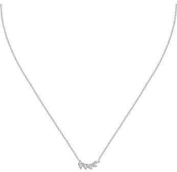 CHRIST Damen-Kette 925er Silber, recycelt Zirkonia