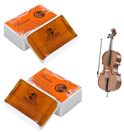 2-teilig Geige Kolophonium, Natürliches Kolophonium, Kolophonium Staubarme Bögen, Kolophonium geeignet für Violine, Viola ﻿