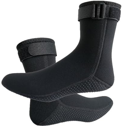 Beachsocken Schwimmsocken Beachvolleyball Socken Neoprensocken Tauchsocken Geeignet für Wassersport Surfen Segeln Geeignet (L, DE/NL/SE/PL, Alphanumerisch, L, Regular, Regular)
