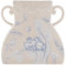 Disney – Alice au pays des merveilles – Grand vase en céramique blanc – Motif chat du Cheshire et roses – Décoration et articles ménagers pour les amateurs de cinéma, chambre, cuisine, salle de bain