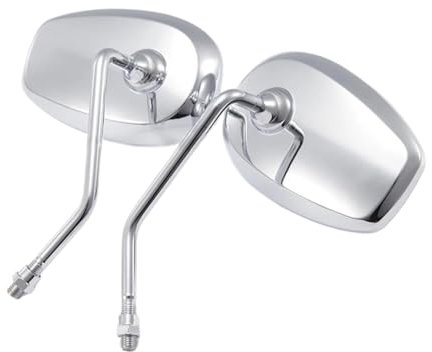 Motorrad Spiegel Für XVS 650 Für XVS 950 Für XVS 1100 VTS 1300 Universal Motorrad Rückspiegel Seite Spiegel Chrom Elektrische Roller Spiegel Motorrad Lenkerspiegel