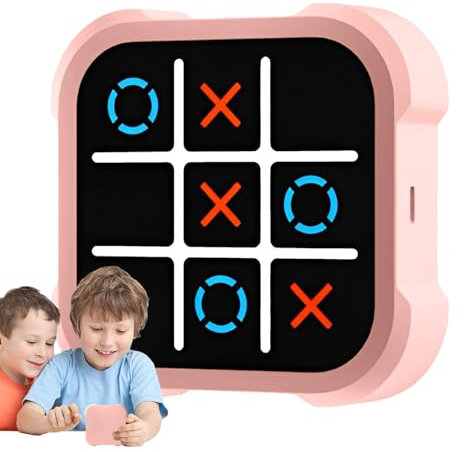 Sollee Elektronisches Tic-Tac Toe-Spiel, Tic-Tac Toe Bolt, Digitales Tic-Tac Toe-Spiel, Tragbare Reisespielkonsole Für Kinder, Lustiges Schachbrettspiel Zappelspielzeug Für Jun-gen Und Mädchen