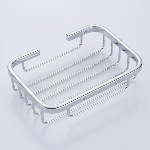 Silver Stainless Steel Soap Dishes Wall Mounted Shower Soap Holder Soap saver Wall mounted Soap Dish Shower ，Wire Soap Basket Kitchen Bathroom Holders and Dispensers