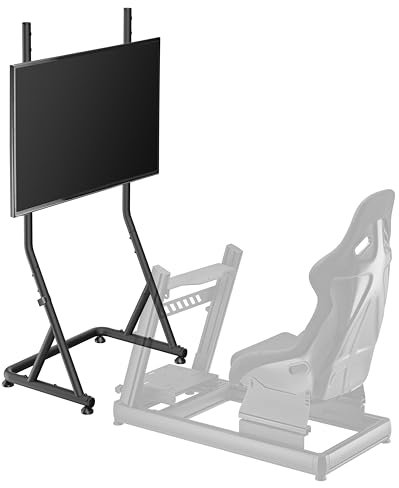 Rebblers Supporto per Monitor TV per schermi da 32 a 55 pollici - per Simulatore di Guida e Postazione Simulatore Compatibile con tutti i Cockpit Rebblers