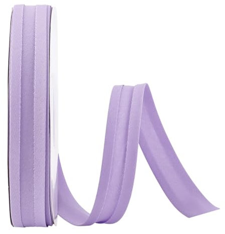 PH PandaHall 27 Yards Doppelt Gefaltetes Schrägband Schrägband Violett Polycotton Schrägband Saumband Zum Basteln Nähen Säumen
