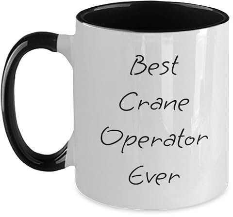 Crane Operator Gifts from Friends - Taza de café de dos tonos para cumpleaños