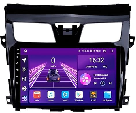 Jrfeng Android 11 Car Stereo 9 Inch for Nissan Teana J33 2013-2015, IPS high-definition touch screen with Bluetooth And Navigation And Backup Camera Carplay,V4