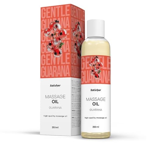 Satisfyer Massageöl Guarana | Intim geeignet | Leicht zu verteilen | 250 ml | Für entspannende & sinnliche Massagen | Hautfreundlich & pflegend | Ideal für Paare & Wellnessmomente