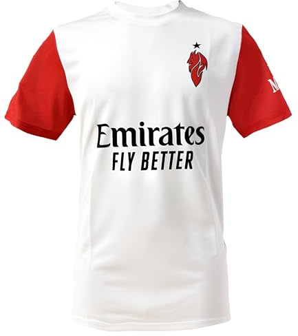Maillot de football Milan officiel 2025/2026 - Réplique Maillot Milan 25 26 Neutre - Idée Cadeau Fans Milanisti - Adulte Garçon