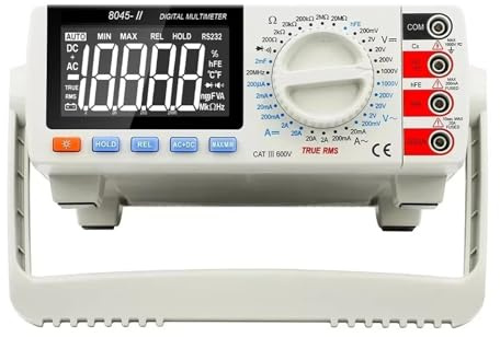 Multimetro 8045-II 20000 conteggi Vero RMS AC/DC 1000 V Multimetro da tavolo 20 MHz Tester di capacità transistor for elettricisti Ampiamente applicabile