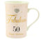Fabulous at 50 Blush Pink Diamante Heart Keepsake Fine China Mug #LP33701