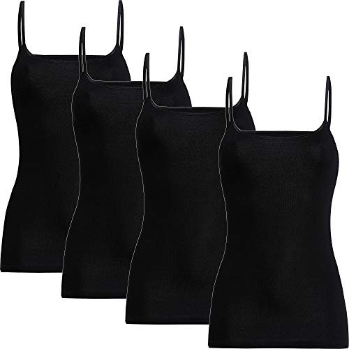 Con-ta Damen-Unterhemd 4er-Pack schwarz Größe 42
