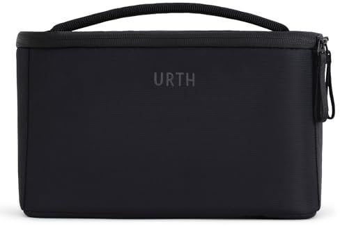 Urth Arkose 3.7L Camera Insert Bag - Water Resistant, Padded, Recycled Case for DSLR/SLR Camera, Lens and Photography Accessories in Black