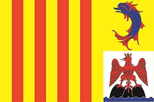 U24 Aufkleber Provonce Alpes cote d'Azur Flagge Fahne 8 x 5 cm Autoaufkleber Sticker
