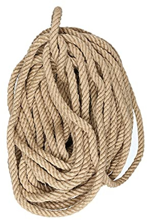 Corda di canapa Corda di Manila Corda di iuta diametro 12 mm Corda di canapa spessa naturale per artigianato Ringhiere Deck Decorazione della casa Corda naturale forte Spago di iuta Artigianato fai da