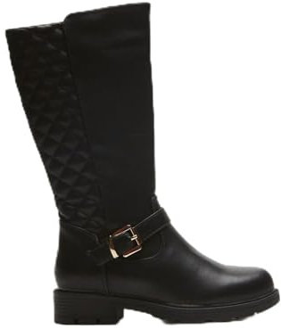 BATA Stivali con inserto trapuntato e fibbia