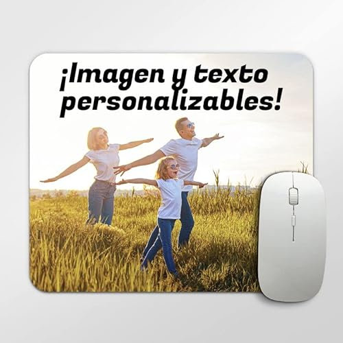 Tenvinilo | Personalisiertes Mauspad | Bild und Text | Computerzubehör | Originelles Geschenk | rutschfest | wasserdicht | waschbar | umweltfreundlich | 30 x 25cm