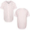 MESOSPERO Herren Baseball-Trikot, unifarben, Hipster-Trikot, S-3XL, rote streifen, Klein