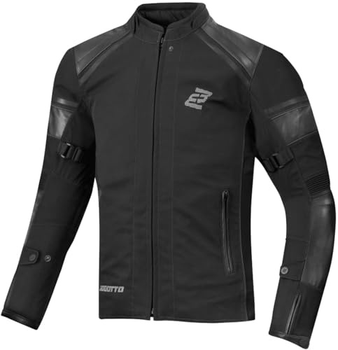 Bogotto Blizzard-X wasserdichte Motorrad Textiljacke, schwarz, M
