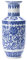 Vaso in porcellana cinese blu e bianco, 25,4 cm, decorazione per la casa in ceramica, per soggiorno, libreria, mantello, centrotavola