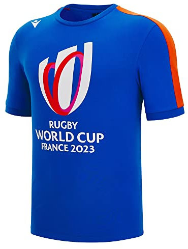 Macron RWC 2023 Rugby World Cup Cotton Tee (Blue)