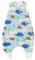 LULUMONKEY Schlafsack Baby mit füßen Ganzjährig, Baby Schlafsack mit Beinen 1.5 Tog, Baumwolle Unisex Baby Schlafsack Komfort 80 cm