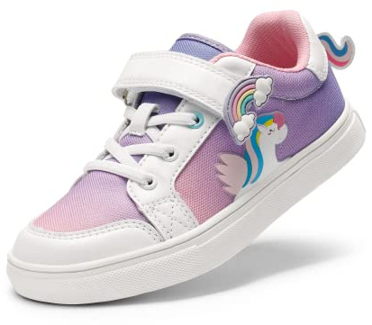 DREAM PAIRS Girls Sneakers School Shoes | Slip-On Quick Start, Breathable Mesh Fresh Feel, Toe Guard Playground Safety