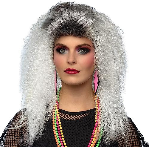 Boland - Perücke 80er Jahre, langes Kunsthaar mit Locken, Zubehör für Faschingskostüme, Karneval, Mottoparty