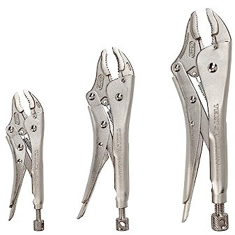 TEKTON Curved Jaw Locking Pliers Set (3-Piece) | PLK90104