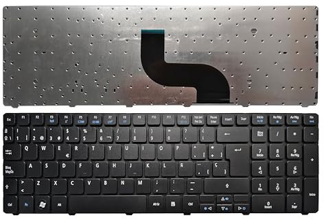 Teclado de Computadora Portátil Compatible para Acer Aspire 5810 5536 5738 5551 5552 5740 5336 5741 5810T 5810TG 5810TZ 5742G 5742Z 5738Z Español