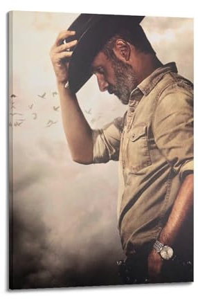 DATOZA The Walking Dead Rick Grimes Cool Art Poster Dekorative Malerei Leinwand Wandkunst Wohnzimmer Poster Schlafzimmer Malerei,Wandkunst Bilddruck Moderne Familienzimmer Dekor 24x36inch(60x90cm)