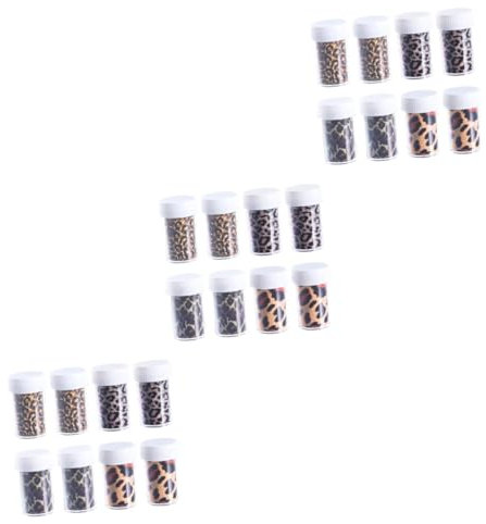 MAGICLULU 3Pcs 8 Leopardo Decalcomanie Del Chiodo Decorazione Del Chiodo Adesivi Leopard Decor Nail Abbellimenti Autoadesivi Di Arte Del Chiodo Chiodo Acqua Decalcomanie Autoadesivi Della
