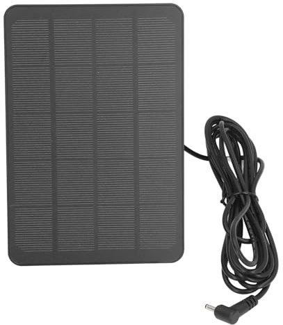 Solarpanel für Ring-Kamera, Kamera-Solarpanel-Ladegerät für Ring Stick Up Cam-Akku und Spotlight Cam-Akku, Nicht für Spotlight Plus/Pro, Upgrade auf IP65 Wasserdicht (CSP4W-DC-B)