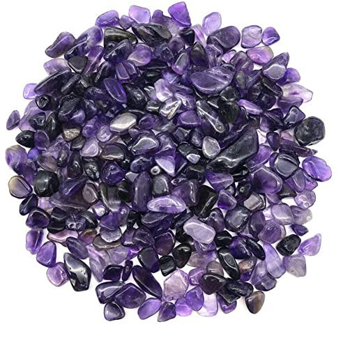 RVBLRDSE Schöne 50 g 8-12 mm natürlicher Amethyst lila Quarzkristall Rolling Stone Kies Natursteine Haushalt Crystal Specimen