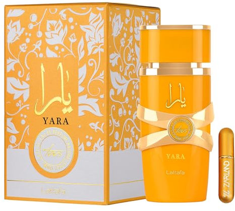 Yara Tous - Profumi arabi donna - Confezione profumo tropicale 100 ml & atomizzatore ZARLAND 5 ml
