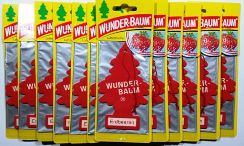 12 x WUNDER- BAUM Erdbeere Duftbaum Lufterfrischer Auto
