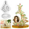 Sprinlot Silikonform Weihnachtsbaum, Bilderrahmen Silikonformen Gießformen, Epoxidharz Formen Weihnachtsbaum, Anhänger Gießen Harzform Haus Dekoration