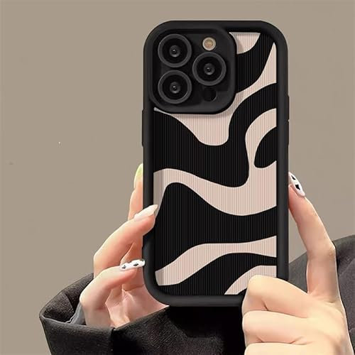 FIFTHAVE Handyhülle für iPhone 13 pro max Hülle Cute Textur Muster Design Schutzhülle iPhone 13 pro max Matte Weich Silikon Case TPU Stoßstange stoßfeste Kratzfest Cover 6.7 Textur 01