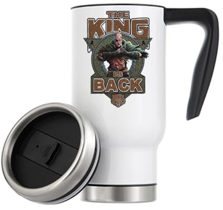 Atspauda King is back art Thermal Travel Coffee Mug 480ml White