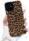 Reownest Handyhülle Kompatibel mit iPhone 11 Pro Hülle mit Cute Fashion Brown Leopard Muster Leder Simple Case für Frauen Mädchen Weiche Silikon Schutzhülle - Schwarz